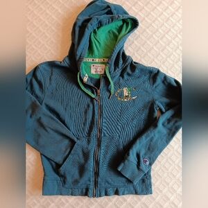 Champion Blue Athletic Sweater with Embroidered Logo
